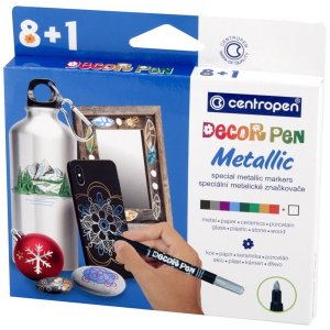 Маркеры 8цв+1 для декорирования Decor Pen Metallic 2737  5 2737 0901