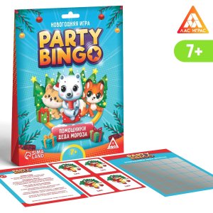 Настольная игра Командная Party bingo помощники деда Мороза 7+ 7042124