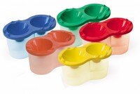 Стакан непроливайка двойной Цветное ассорти-2 С-9006