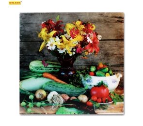Картина на стекле Натюрморт с овощами (30х30) УД-3986