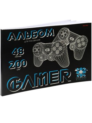 Альбом 48л 3D ДЖОЙСТИКИ твин-лак 200г отр блок 48-5406