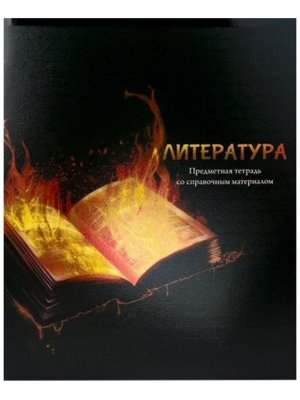 Тетрадь предм 48л Линия ЛИТЕРАТУРА МАГИЯ ПРЕДМЕТА хол фольга Т48-1515