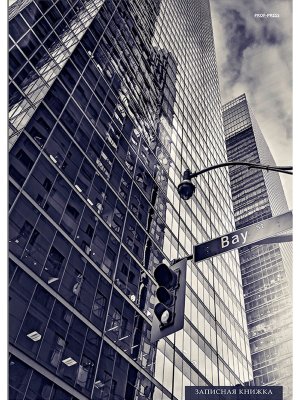 Записная книга 120л А4 Высотки мегаполиса Спираль 120-9588