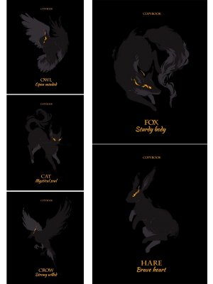 Тетрадь  48л Клетка Таинственные животные софт тач 48-6000