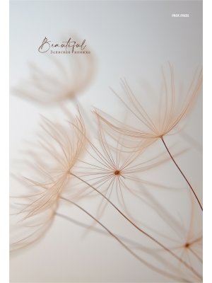 Записная книга  80л А4 Клетка Бежевый тон Б80-0855