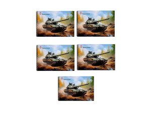 Альбом 40л ВОЕННЫЙ ТАНК цв Спираль 40-2101