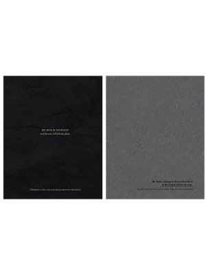 Тетрадь  96л А4 Клетка МИНИМАЛИЗМ И ФРАЗЫ - 3 софт-тач Спираль 96-5359