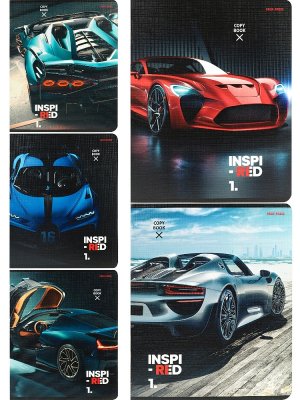 Тетрадь  48л Клетка СКОРОСТЬ И МОЩЬ АВТОМОБИЛЯ мелован 48-2423