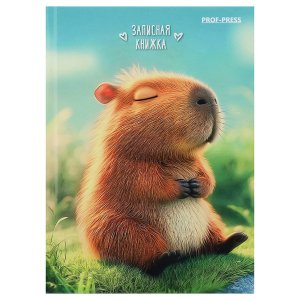 Записная книжка 48л А7 МИЛАЯ КАПИБАРА - 3 глянц ЗК48-0088