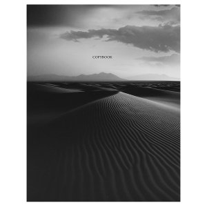 Тетрадь на кольцах 160л Клетка ПРИРОДА В ЧЁРНО-БЕЛОМ 160-8953