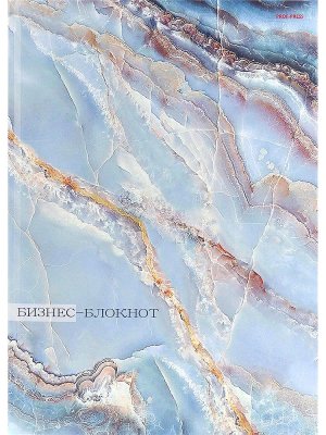 Бизнес блокнот 200л А4 МРАМОР В ГОЛУБОМ Тв Б200-9399