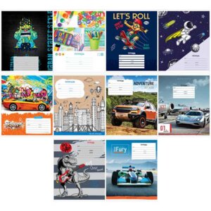 Тетрадь  12л Крупная Клетка Микс Т12кк_35161