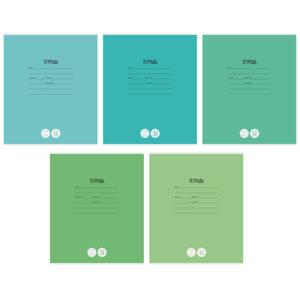 Тетрадь  12л Косая линия Однотонная. Школьная Т12нл_7560