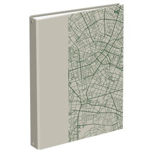 Тетрадь на кольцах А4, 100л., BG "Карта города", матовая ТТ4к100_лм 62755