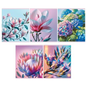 Тетрадь  48л Линия Цветение суперэконом Т5ск48 63527