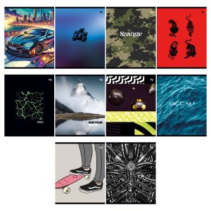 Тетрадь  96л Клетка Mix-10 Мальчики эконом Т5ск96 62739