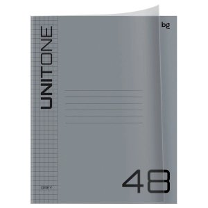Тетрадь  48л А5 Клетка UniTone пластик обл серый Т5ск48_пл 06760