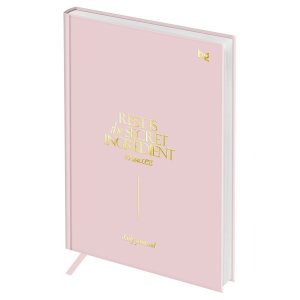 Ежедневник 136л недатир А5 Mindset Silk розовый отд фольгой soft touch DuA5_66892