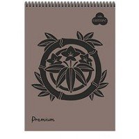 Блокнот для пастели 30л А4 Аshes коричневый Спираль БPr4/A