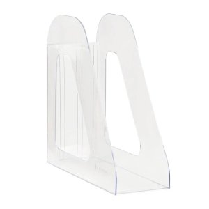 Лоток для бумаг вертик Фаворит прозр ширина 90мм ЛТВ-30498