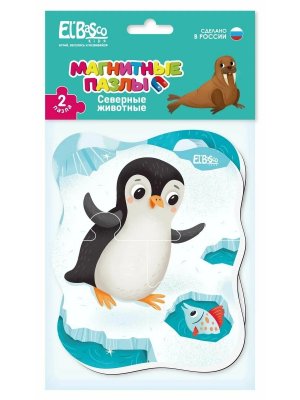 Магнитный пазл Северные животные