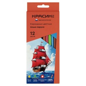 Карандаши 12цв Алые Паруса трехгран КР-120100
