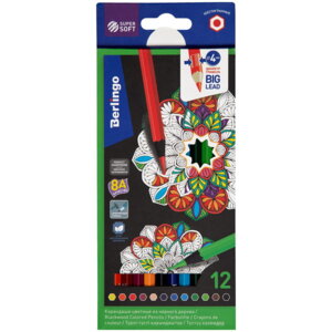 Карандаши 12цв Super Soft Blackwood черное дерево SS01812