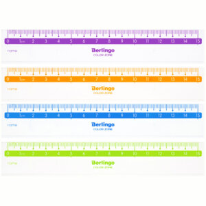 Линейка 15см Color прозрачная PR_30115