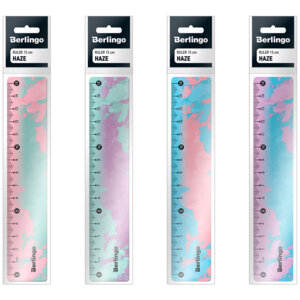 Линейка 15см пласт Haze асс PR_00015