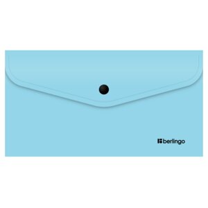 Папка конверт С6 на кнопке Instinct 200мкм аквамарин EFb_06510