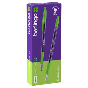 Ручка гелевая 0,5мм Зеленая Tribase Gel grip грип CGp_05025