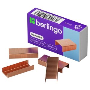 Скобы для степлера №10 Berlingo медные 1000шт SH605