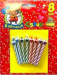 Свечи для торта Сердечки С-1242