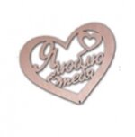 Топпер Я люблю тебя в сердце большой 18*13,5см береза Т-1205