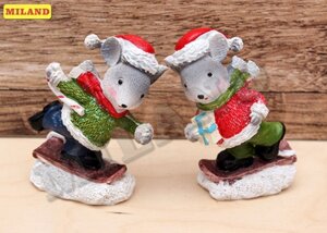 Статуэтка в ассортименте Мышонок на льду Т-9518