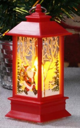 Фигура световая Новогодний фонарик Весёлый Санта в асс 12*5,5см НУ-1341