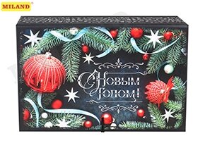 Коробка книга С Новым годом игрушки 120х180х50)КН-1647