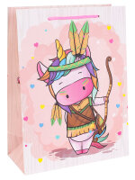 Бумажный пакет Единорог с луком ПКП-3166