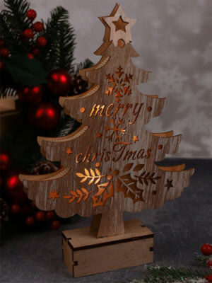 Новогоднее украшение Ёлочка с LED подсветкой, 30 см НУ-1404