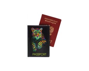 Обложка на паспорт "Леопард" (ПВХ) ОП-4175