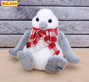 Новогоднее украшение Фигурка новогодняя  Пингвин, 13*9 см НУ-1337