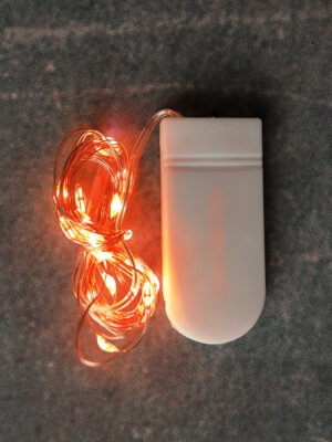 Новогоднее украшение Гирлянда-проволока 1,9 м, 20 красных ламп, на батарейках 2*CR2032 НУ-3651