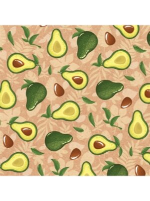 Одинарная квадратная коробка Авокадо 12х12х6см КОР-8650