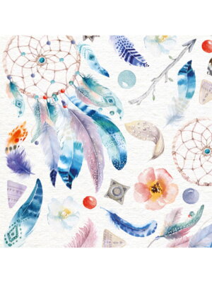 Бумага упаковочная 1л в рул OPTIMA Бохо 70х100см УБ-1599