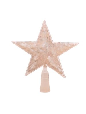 Верхушка на елку Белая звезда 15х15см 10 LED 1 режим мульти НВУ-0001