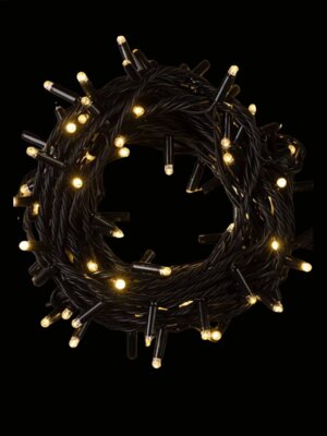 Гирлянда 10м 100 ламп мультифункц реж темная нить тепло белый НУ-3669