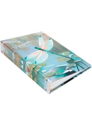 Фотоальбом на 40 фото 10*15 20л с фольг тисн 11.5 x 17.5см Стрекозы ФР-1318