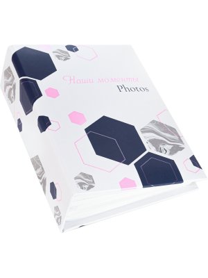 Фотоальбом на 80 фото 10*15 40л с фольг тисн 11.5 x 17.5 Минималистичные фигуры ФР-1328