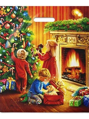 Полиэтиленовый пакет Праздник НГ 40х47 ПИ-4663