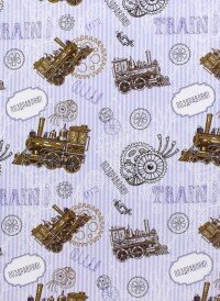 Упаковочная бумага Паровозики в рул 100х70 75207